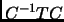 $ C^{-1}TC$