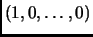 $ (1,0,\dots,0)$
